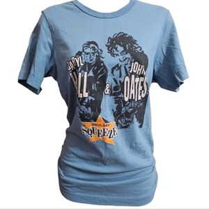 Daryl Hall & John Oates Squeeze 2021 Blue Tour T-Shirt